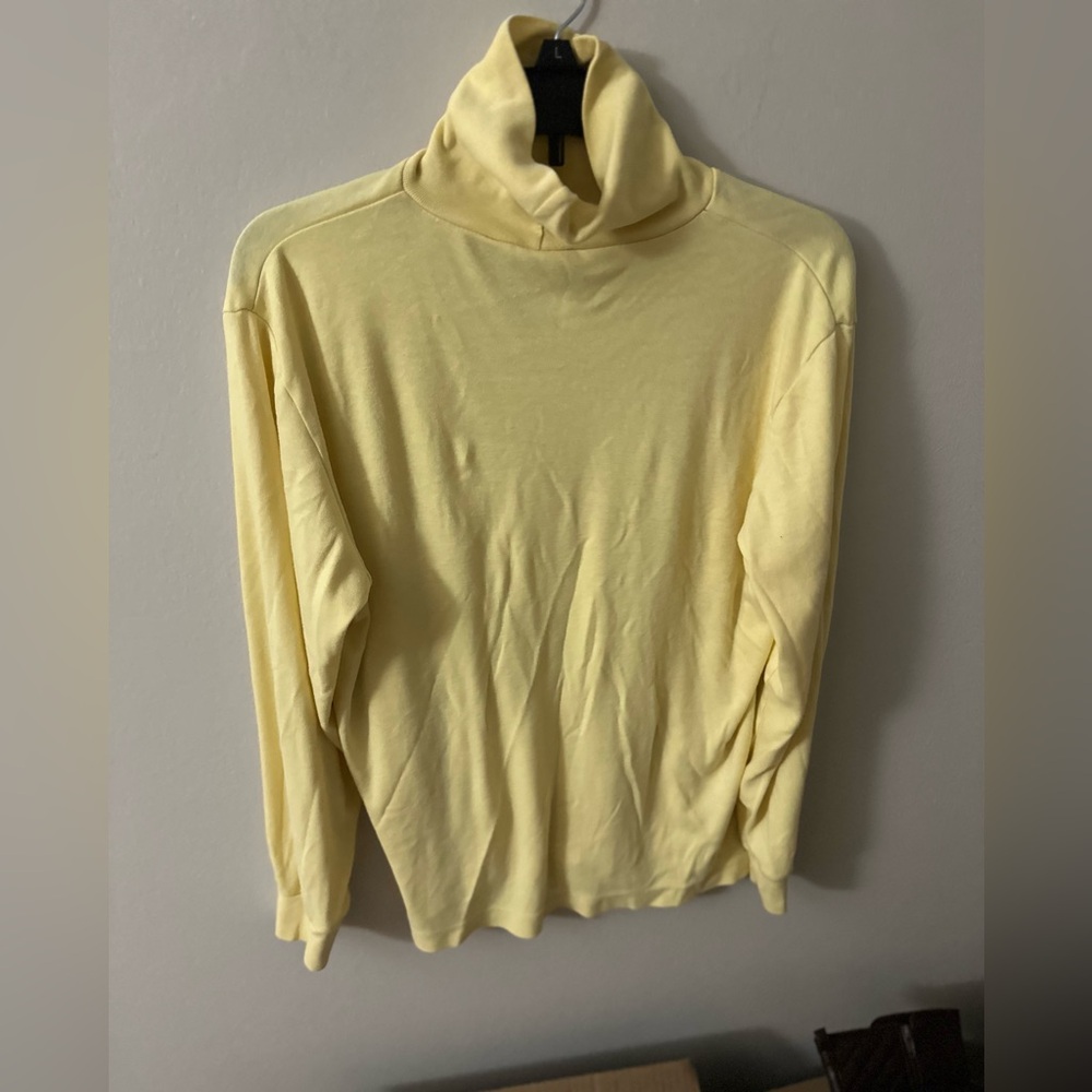 Yellow Long Sleeve Turtleneck Vintage